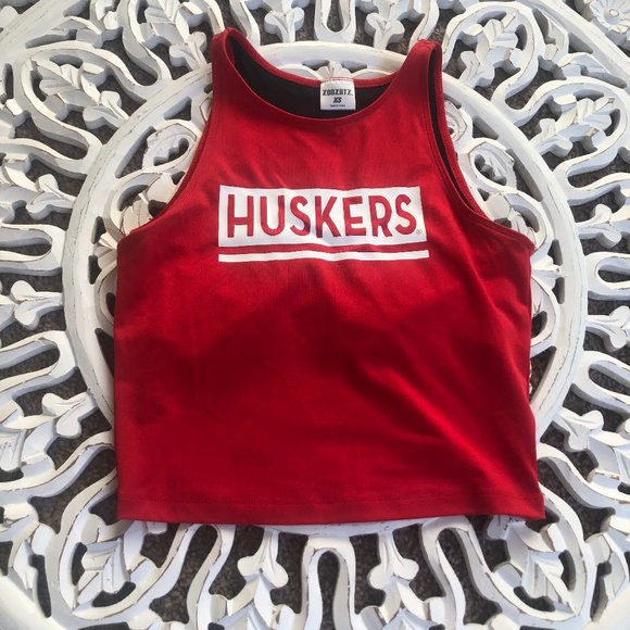 Tops - Husker Crop top tank